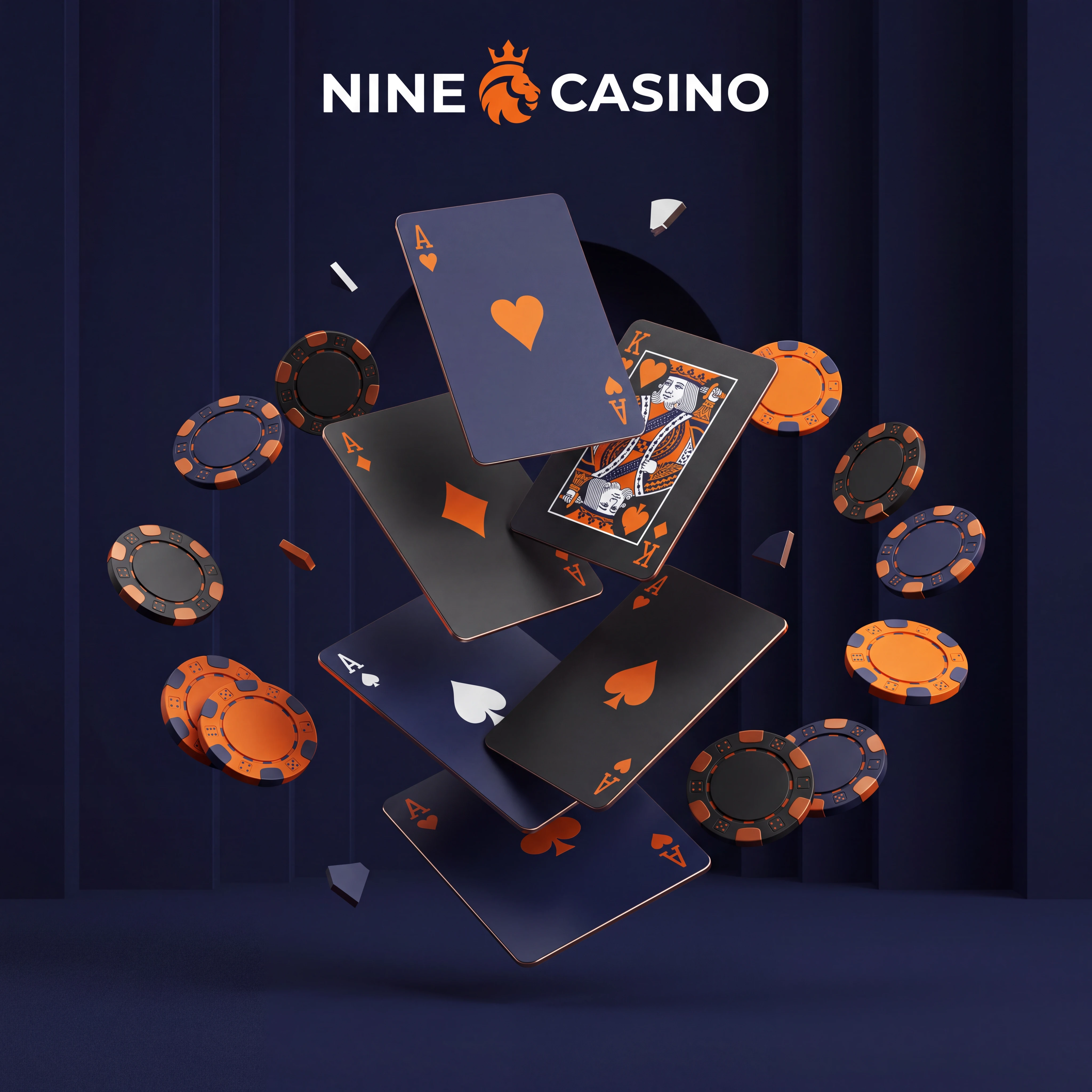 Floating casino playing cards
